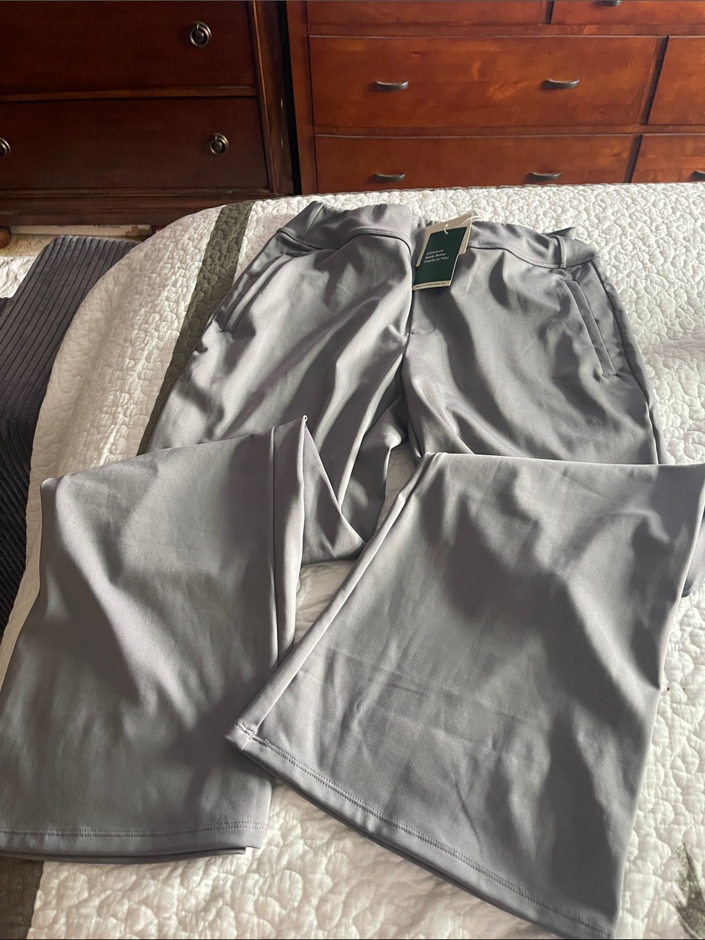 HALARA Light Gray Boot Cut Active Pants